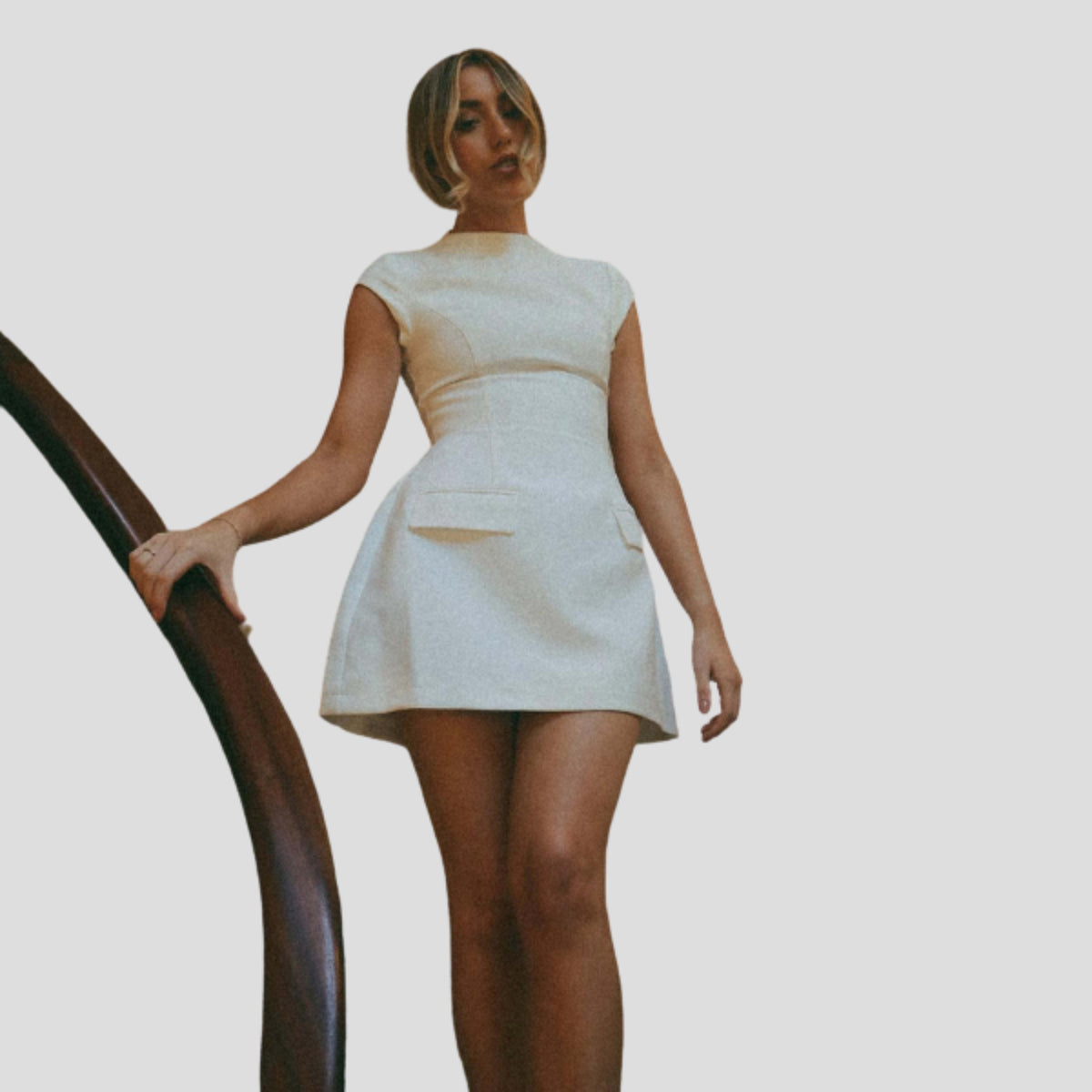 Anita Cap Sleeve A-Line Cocktail Mini Dress_11