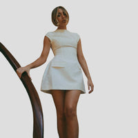 Anita Cap Sleeve A-Line Cocktail Mini Dress