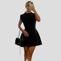 Anita Cap Sleeve A-Line Cocktail Mini Dress