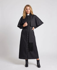 Marcia Priest Costume Robe with Shoulder Cape and Cross Pendant