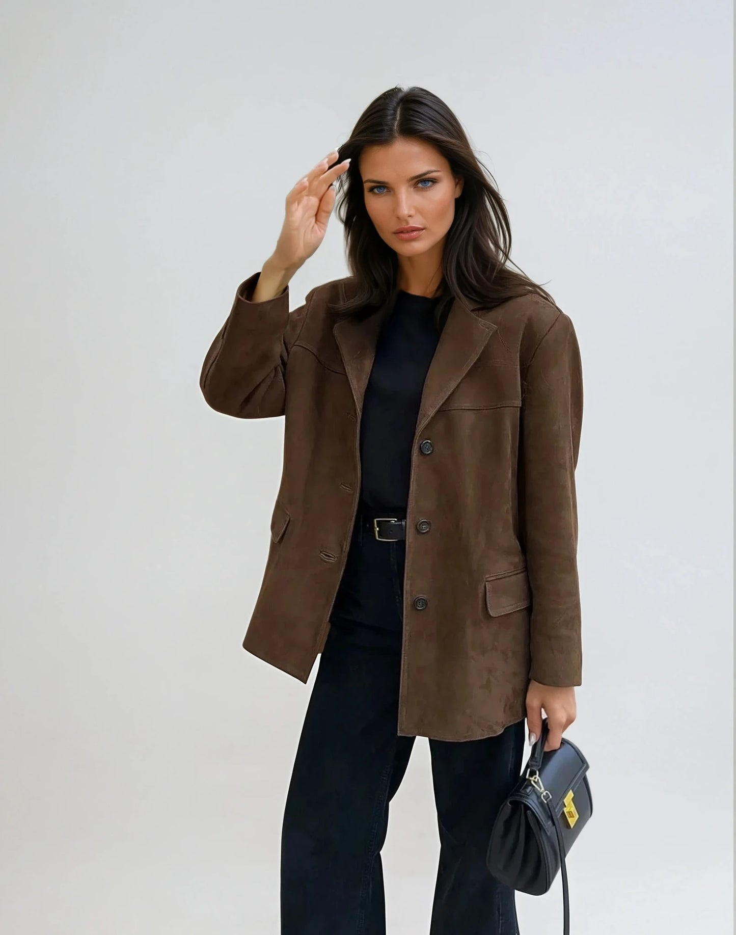 Tayla Oversized Faux Suede Blazer_1