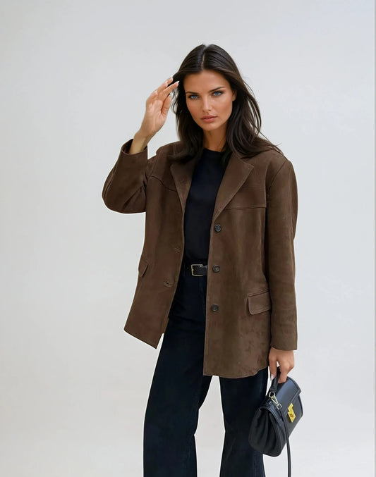 Tayla Oversized Faux Suede Blazer_1