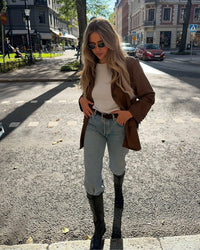 Tayla Oversized Faux Suede Blazer