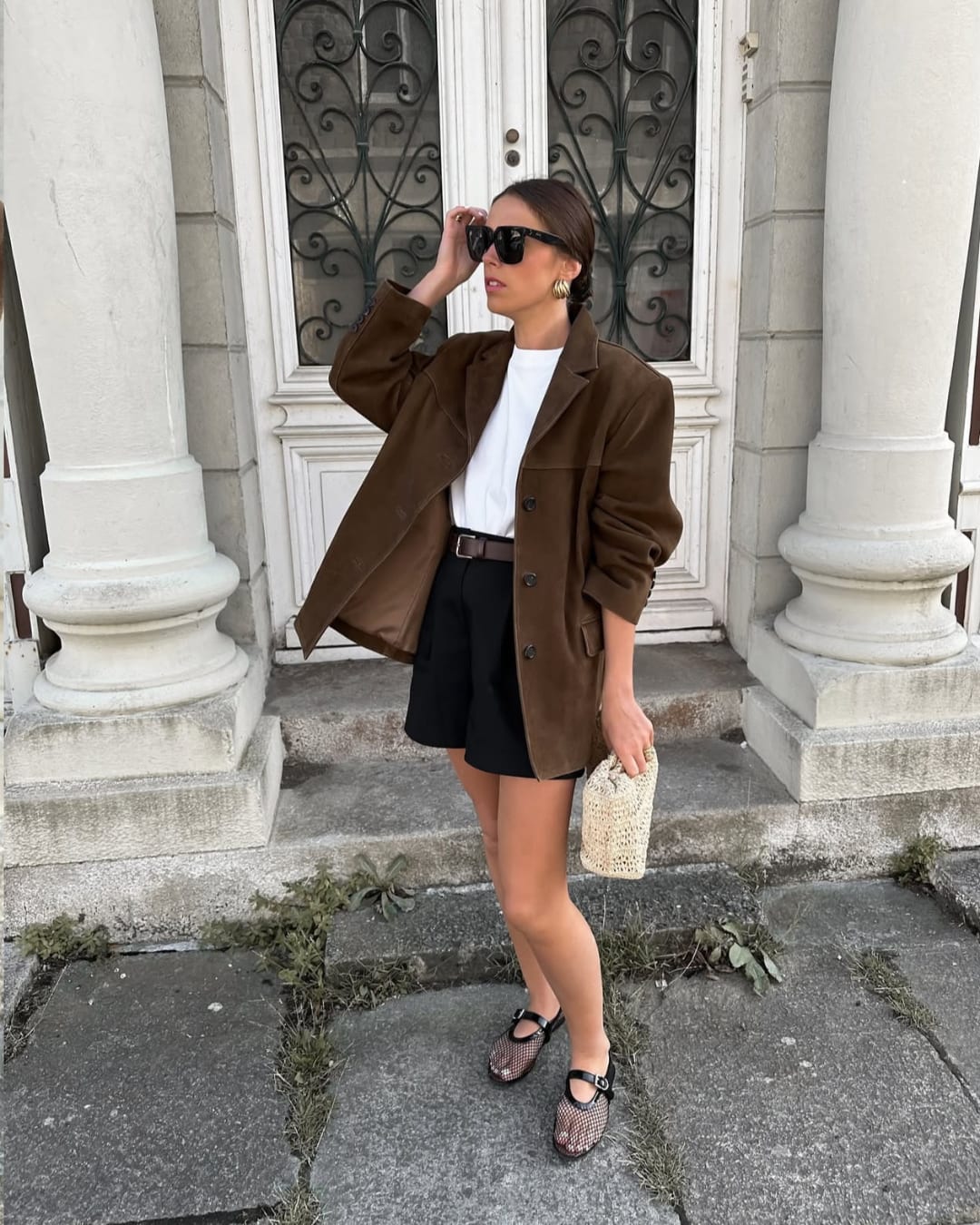 Tayla Oversized Faux Suede Blazer_5