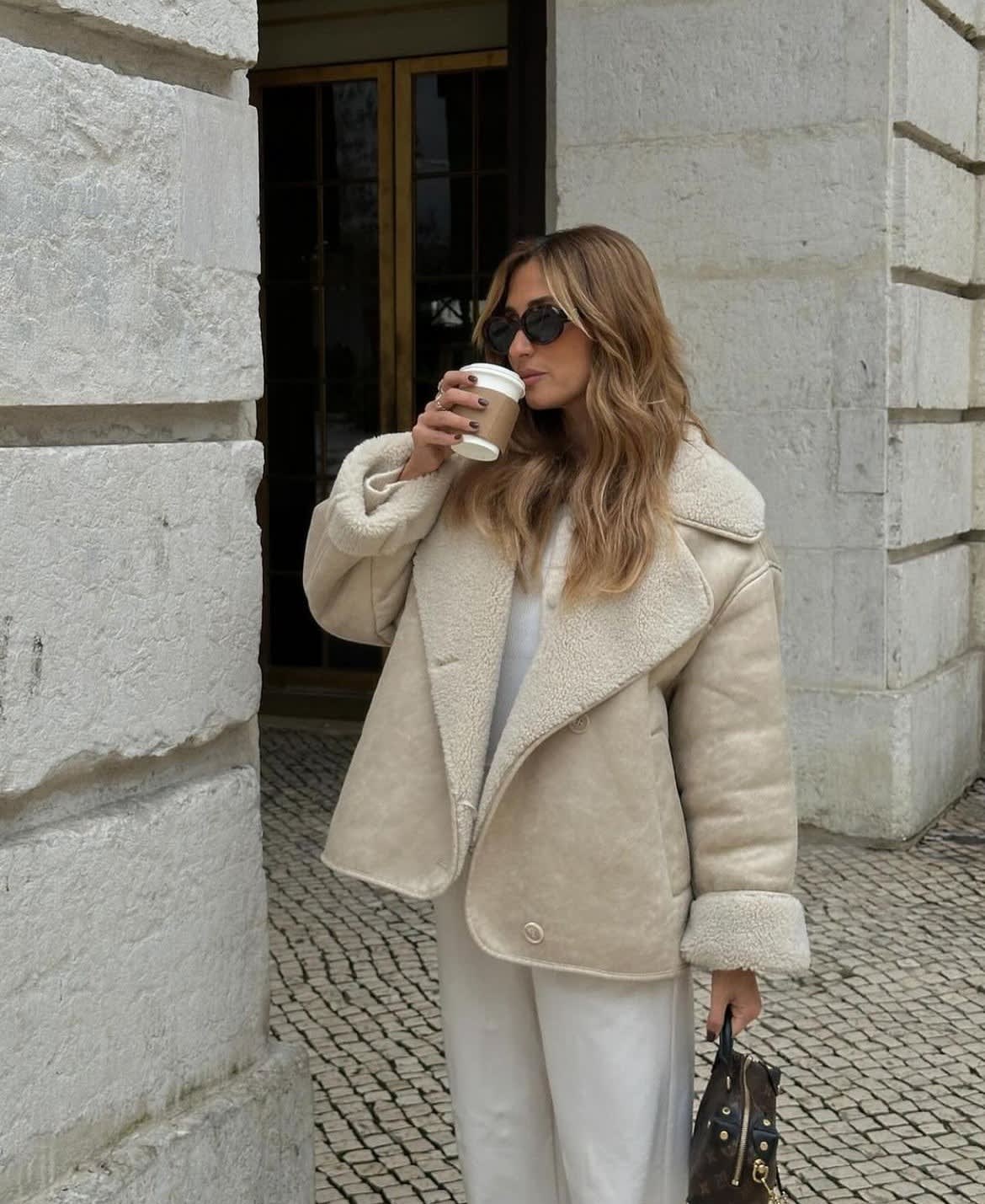 Jocasta Faux Suede Sherpa Trim Jacket_8