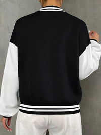 Jasmina Oversized Color Block Varsity Jacket