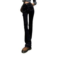 Daphne High Waisted Patch Pocket Bootcut Jeans