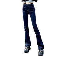 Daphne High Waisted Patch Pocket Bootcut Jeans