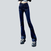 Daphne High Waisted Patch Pocket Bootcut Jeans