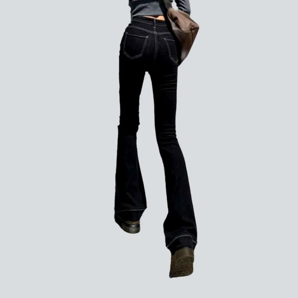 Daphne High Waisted Patch Pocket Bootcut Jeans