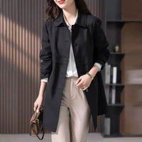 Raina Button Front Trench Coat