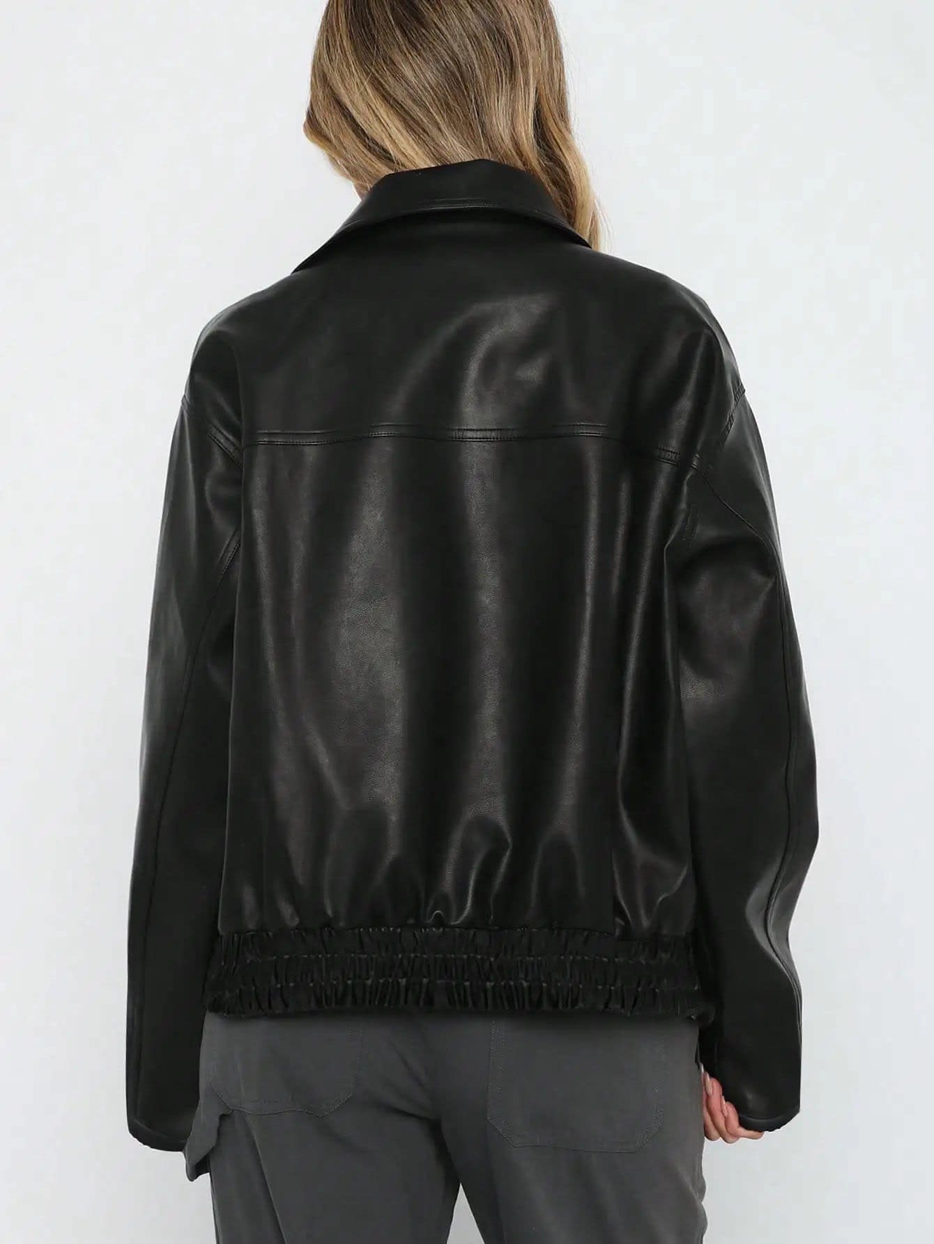 Lulani Relaxed Faux Leather Bomber Jacket_7