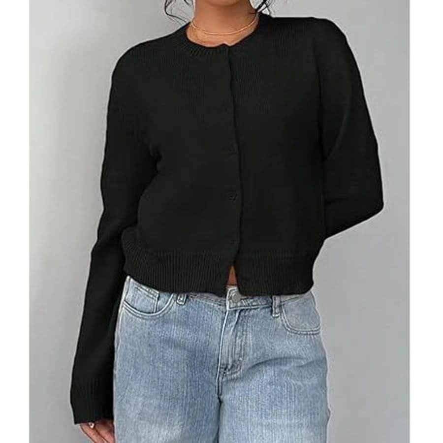Oda Cropped Button Front Cardigan_4