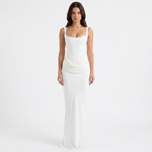 Corinne Corset Satin Maxi Dress_1