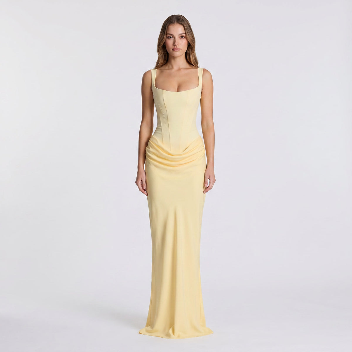 Corinne Corset Satin Maxi Dress_4