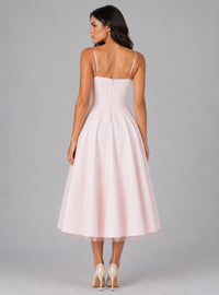 Arlette Corset Sweetheart Cocktail Midi Dress