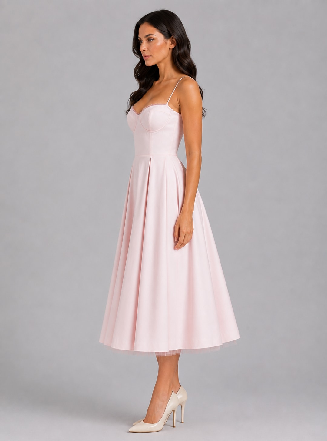 Arlette Corset Sweetheart Cocktail Midi Dress_3
