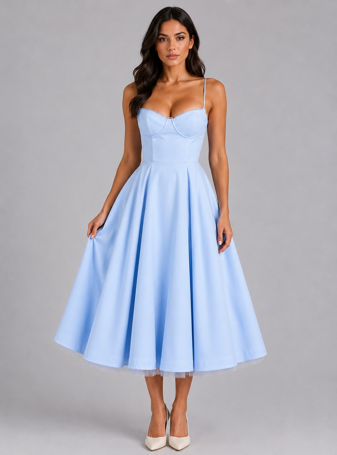 Arlette Corset Sweetheart Cocktail Midi Dress_5