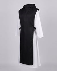 Deborah Nun Costume Hooded Midi Robe with Cross Pendant