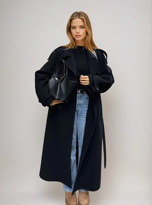 Marlow Double Breasted Wool Blend Coat_1
