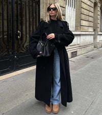 Marlow Double Breasted Wool Blend Coat
