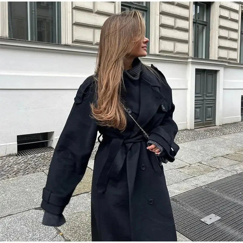 Marlow Double Breasted Wool Blend Coat_4