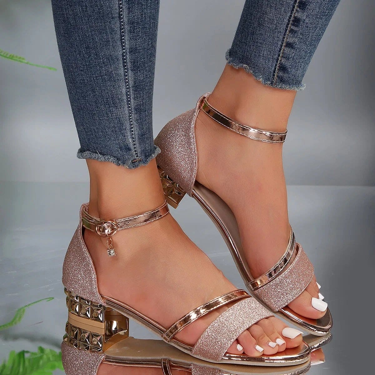 Meara Block Heel Arch Support Sandals