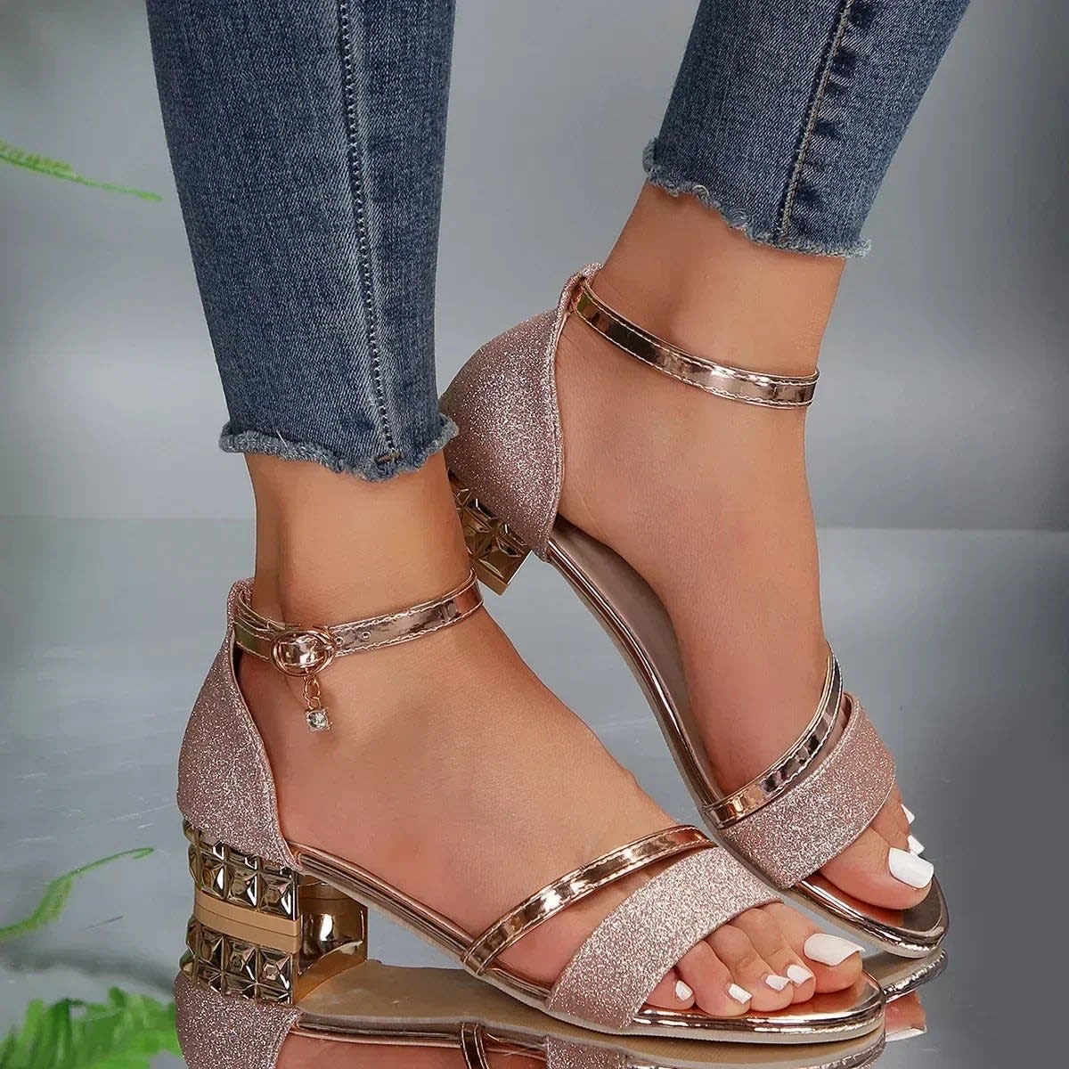 Meara Block Heel Arch Support Sandals