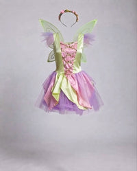 Jocelyn Fairy Costume Satin Tutu Party Mini Dress