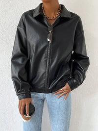 Jemma Oversized Faux Leather Jacket