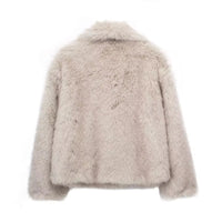 Vivianne Faux Fur Shawl Collar Coat