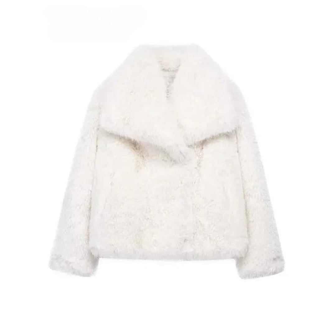 Vivianne Faux Fur Shawl Collar Coat