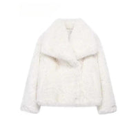 Vivianne Faux Fur Shawl Collar Coat