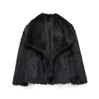 Vivianne Faux Fur Shawl Collar Coat