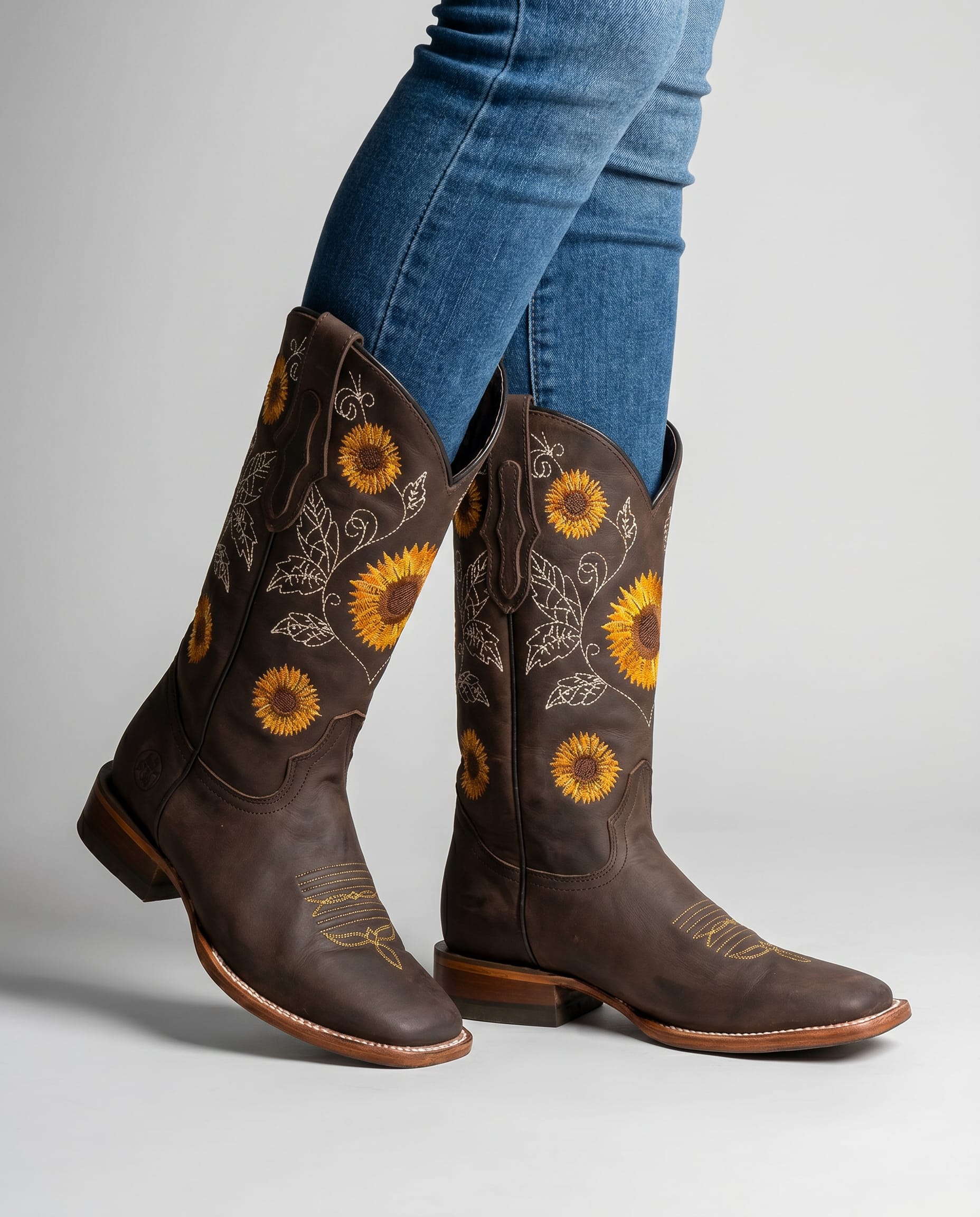 Rowan Floral Embroidered Cowboy Boots