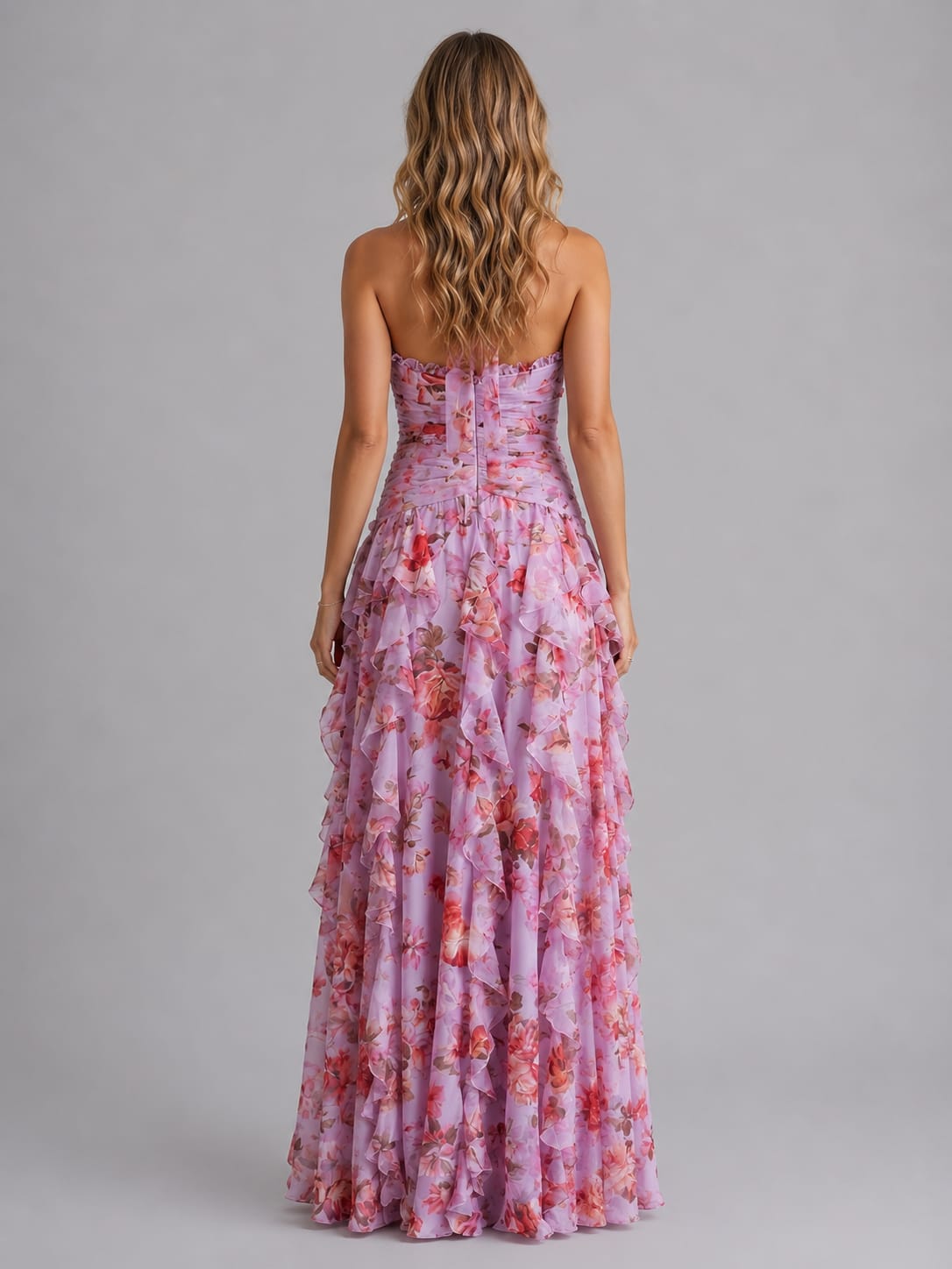 Eilidh Floral Halter Wedding Guest Maxi Dress_3