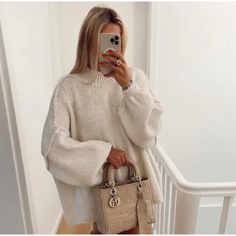 Kalia Oversized Fluffy Knit Sweater_5