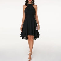 Bly Chiffon Halter Midi Dress