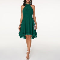 Bly Chiffon Halter Midi Dress