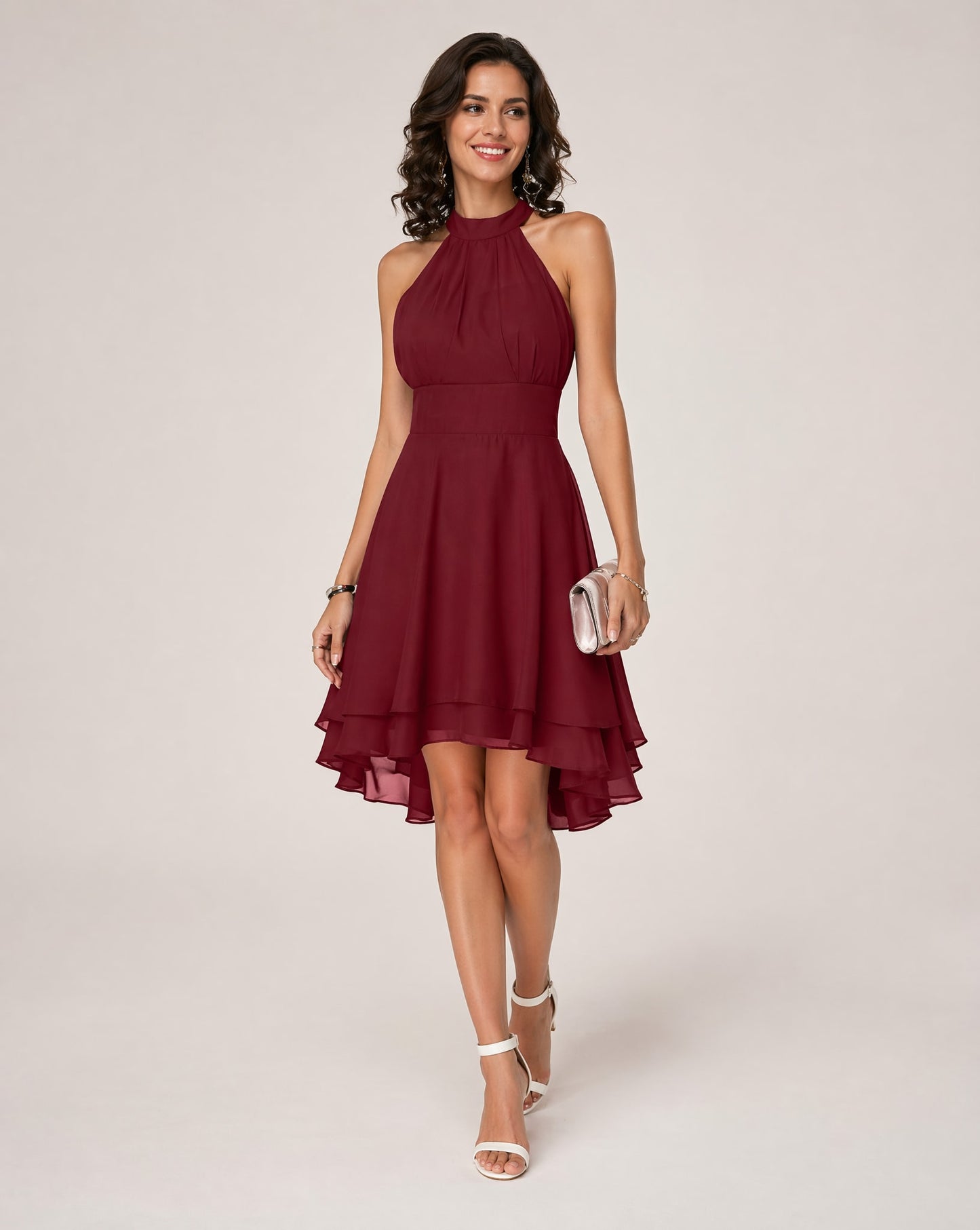 Bly Chiffon Halter Midi Dress_5