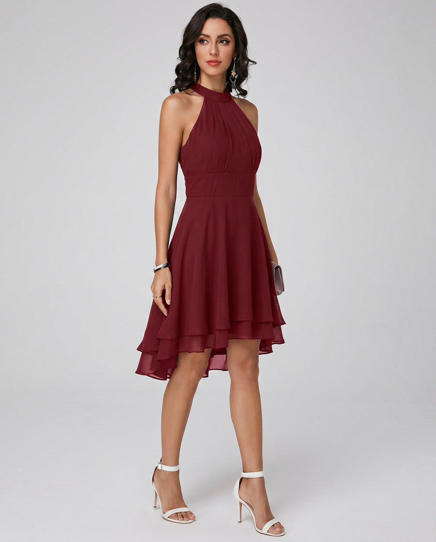 Bly Chiffon Halter Midi Dress_6