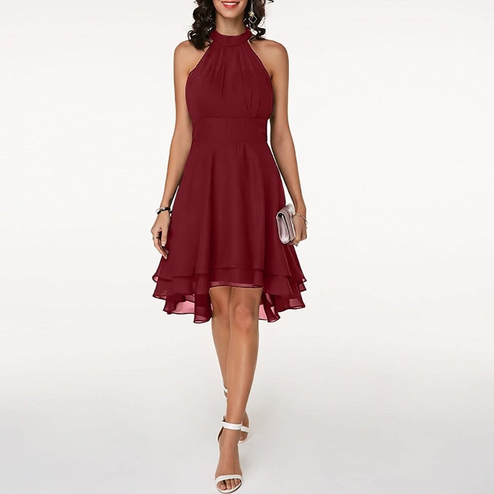 Bly Chiffon Halter Midi Dress_8
