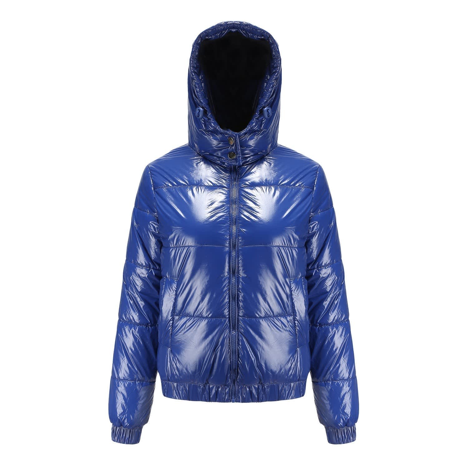 Lani High Shine Hooded Puffer Jacket