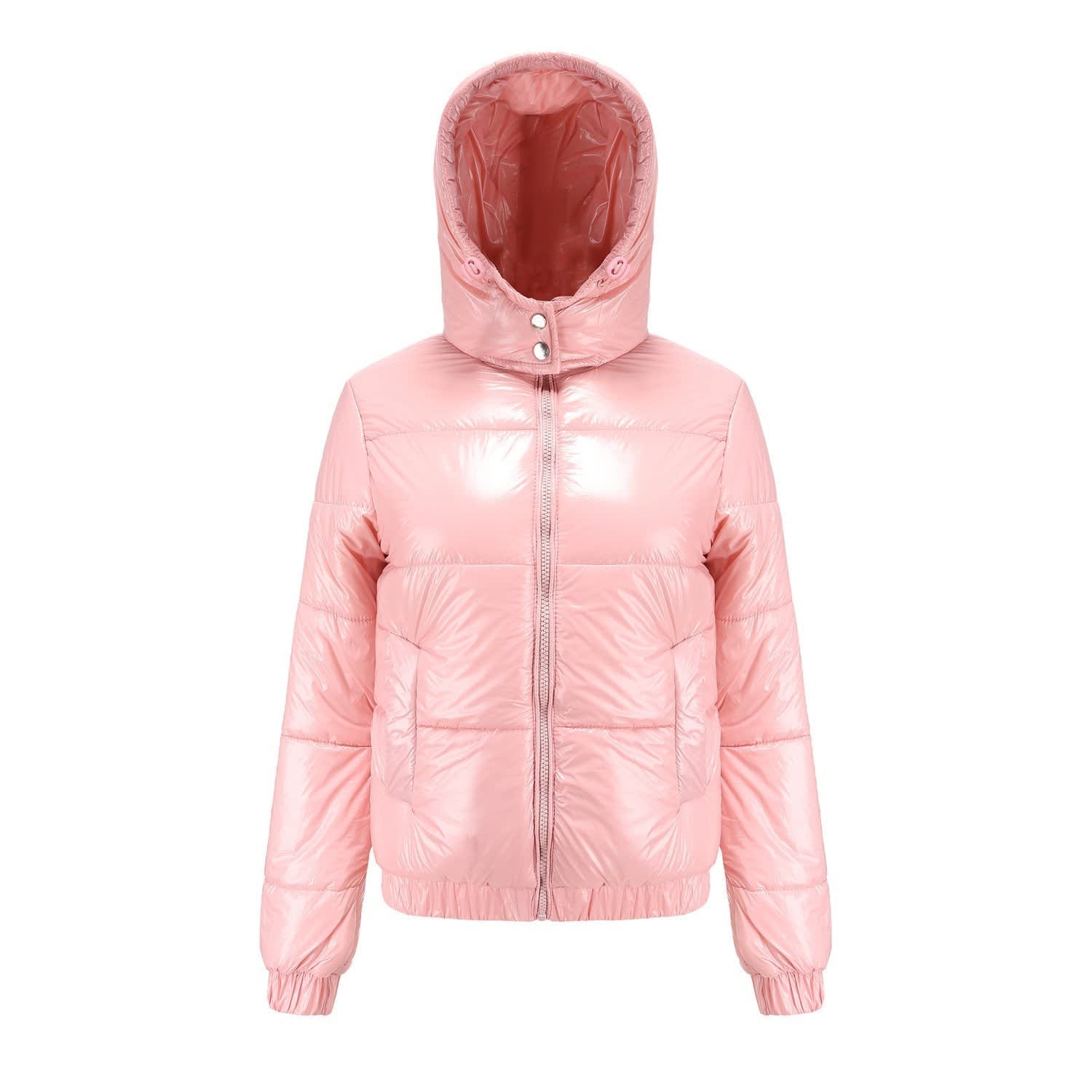 Lani High Shine Hooded Puffer Jacket