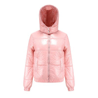 Lani High Shine Hooded Puffer Jacket