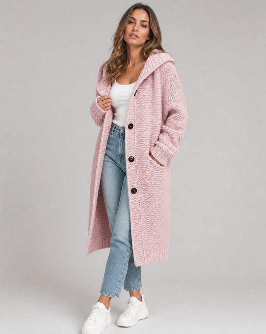 Acacia Chunky Knit Hooded Cardigan_1