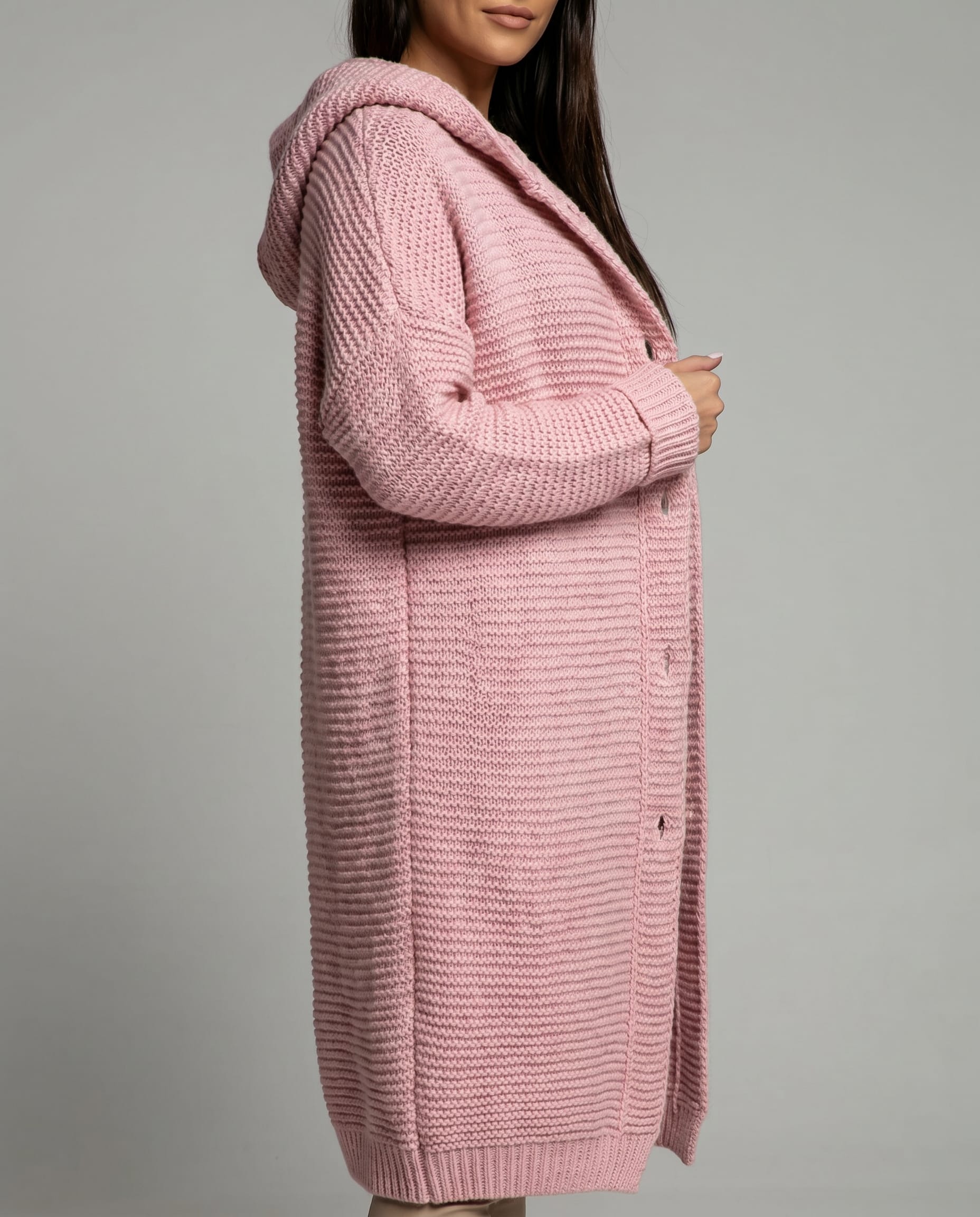 Acacia Chunky Knit Hooded Cardigan
