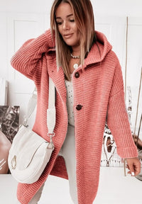 Acacia Chunky Knit Hooded Cardigan