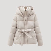 Persephone Belted Hooded Puffer Jacket
