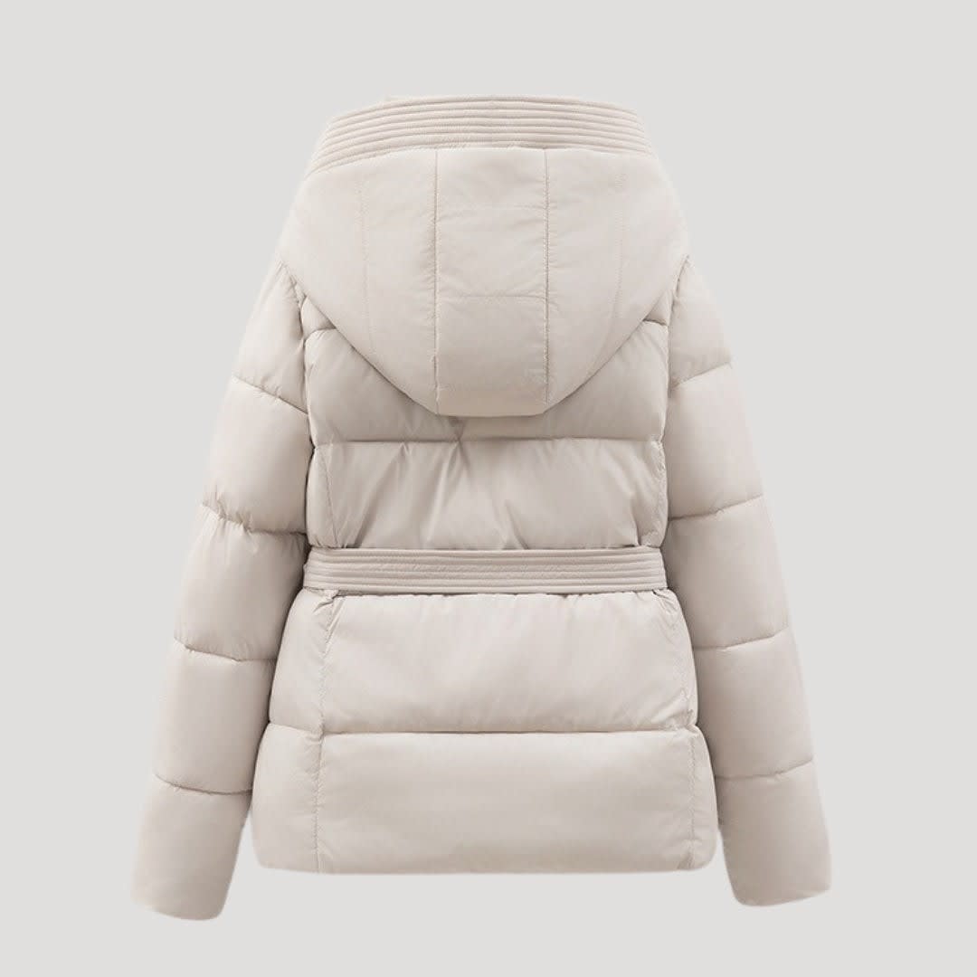 Persephone Belted Hooded Puffer Jacket